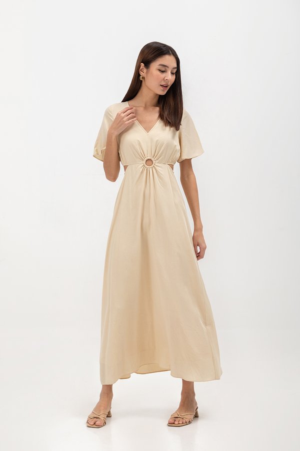 KIRAA TENCEL CUT OUT MAXI DRESS