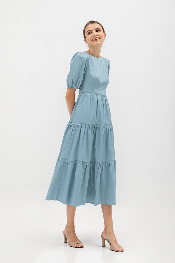 EMERSON TIERED PUFF SLEEVE MAXI DRESS