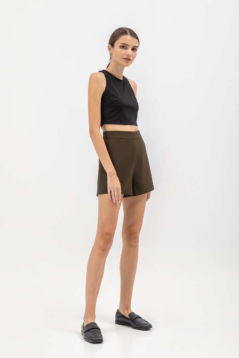 NINA V BACK JERSEY CROP TOP