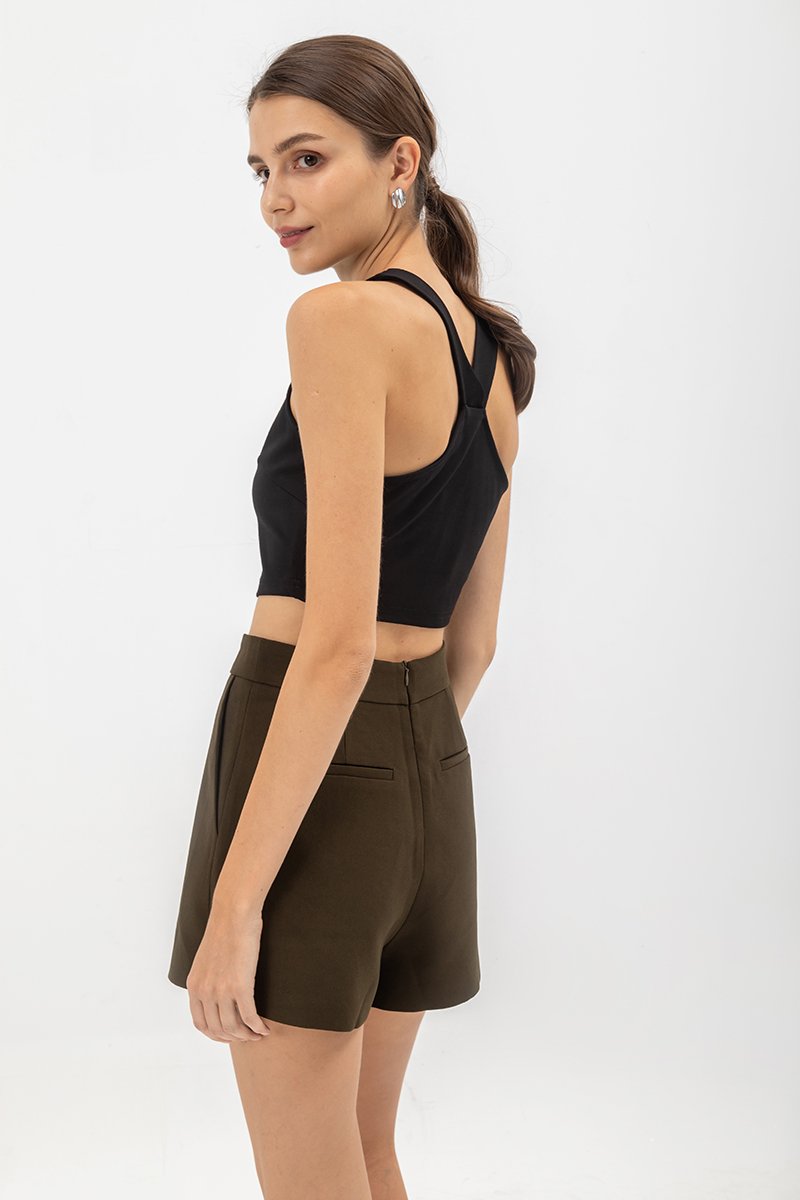 NINA V BACK JERSEY CROP TOP