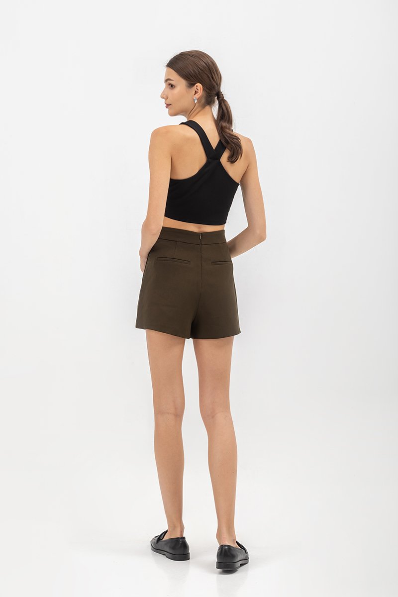 NINA V BACK JERSEY CROP TOP