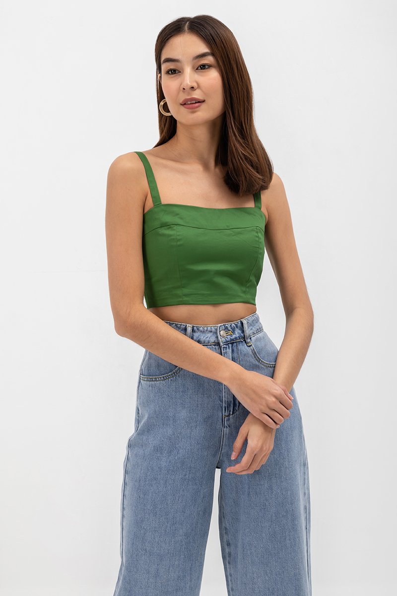 KENDI BUSTIER CROP TOP