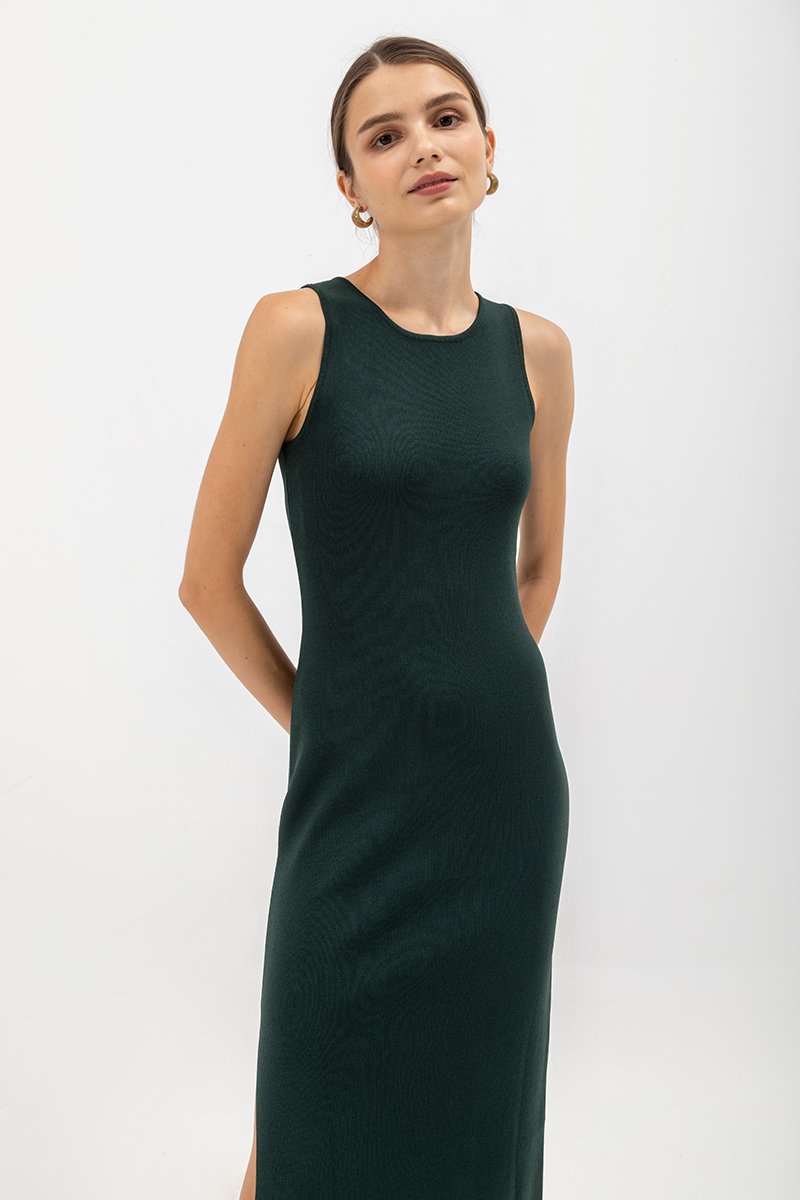 GENEVIE KNIT MIDI DRESS