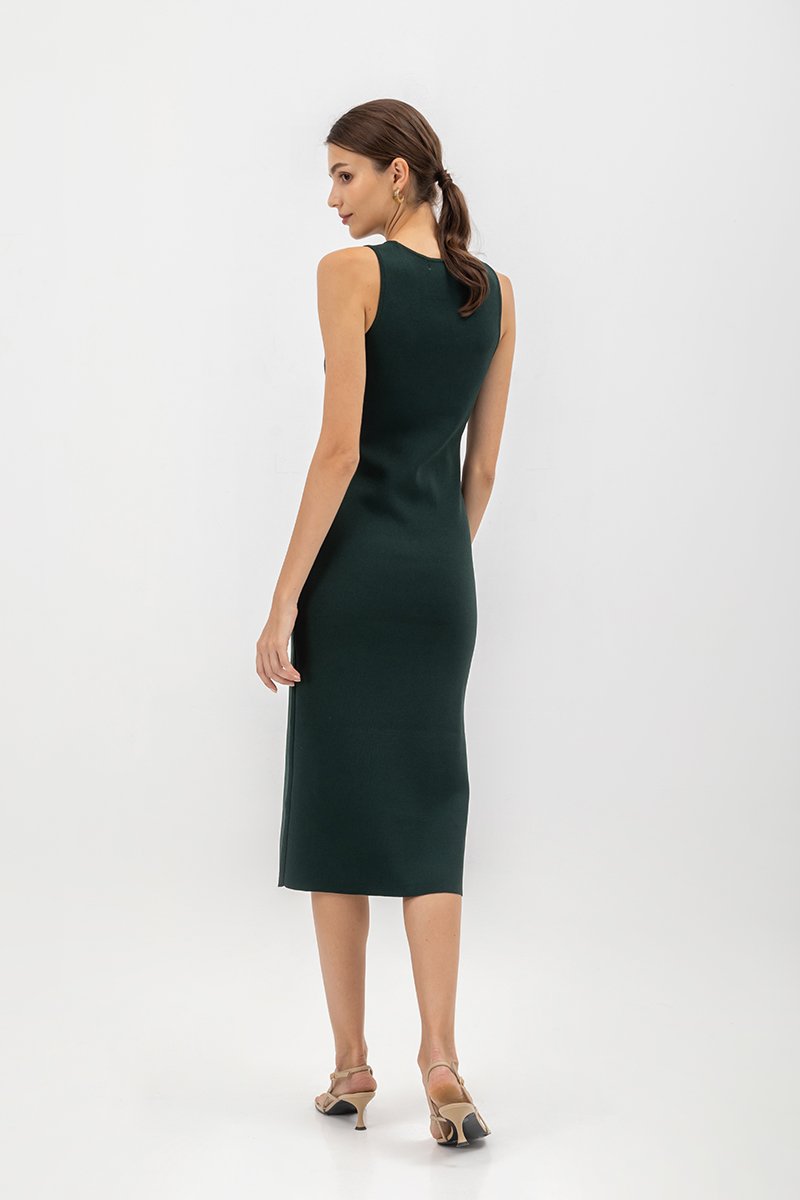 GENEVIE KNIT MIDI DRESS