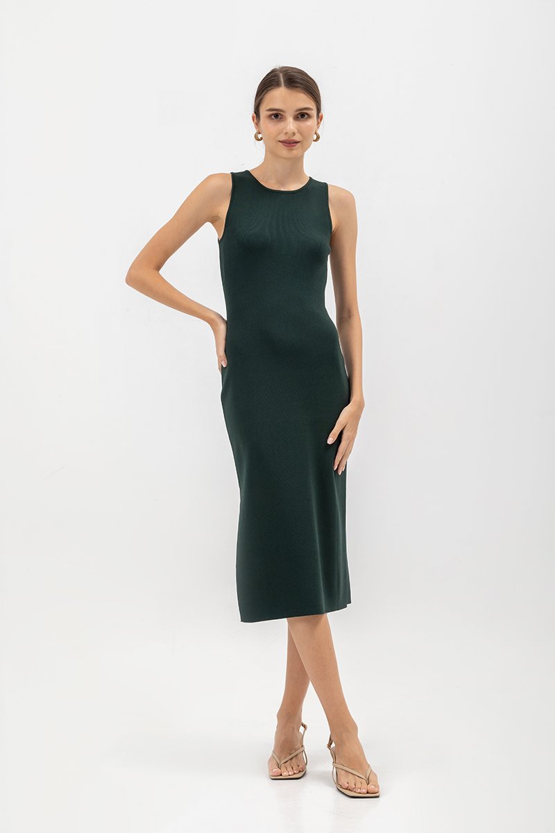 GENEVIE KNIT MIDI DRESS