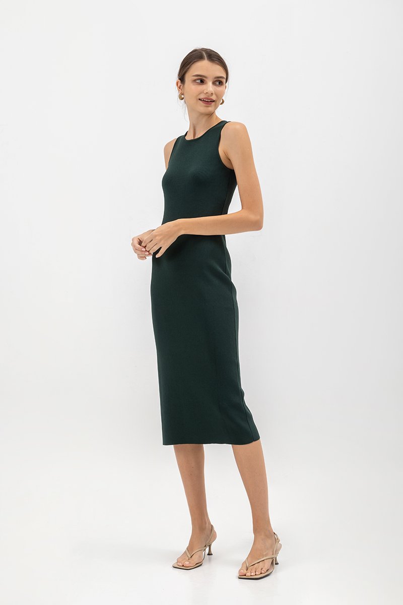 GENEVIE KNIT MIDI DRESS