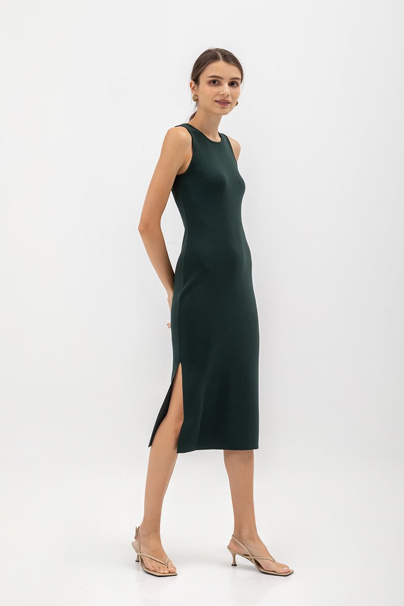 GENEVIE KNIT MIDI DRESS