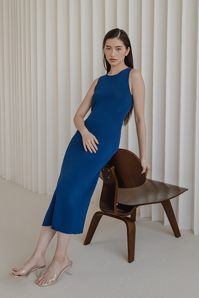 GENEVIE KNIT MIDI DRESS