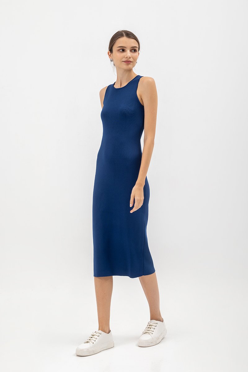 GENEVIE KNIT MIDI DRESS