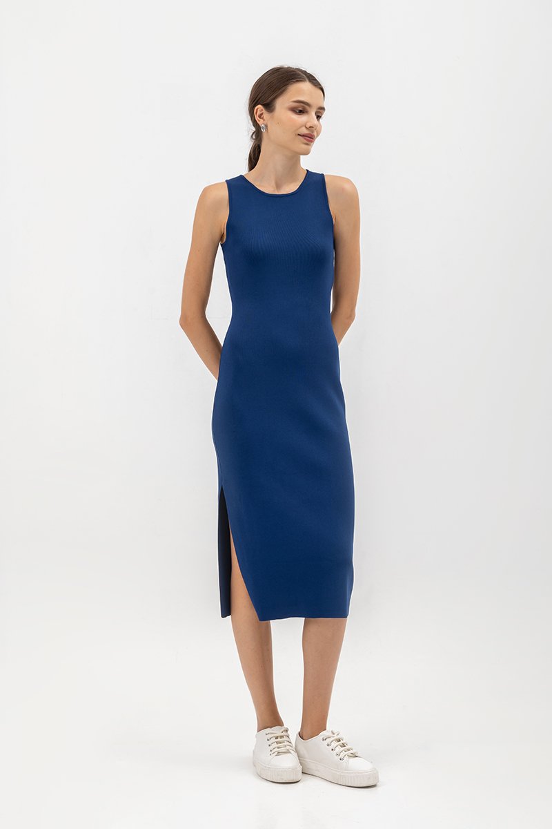 GENEVIE KNIT MIDI DRESS