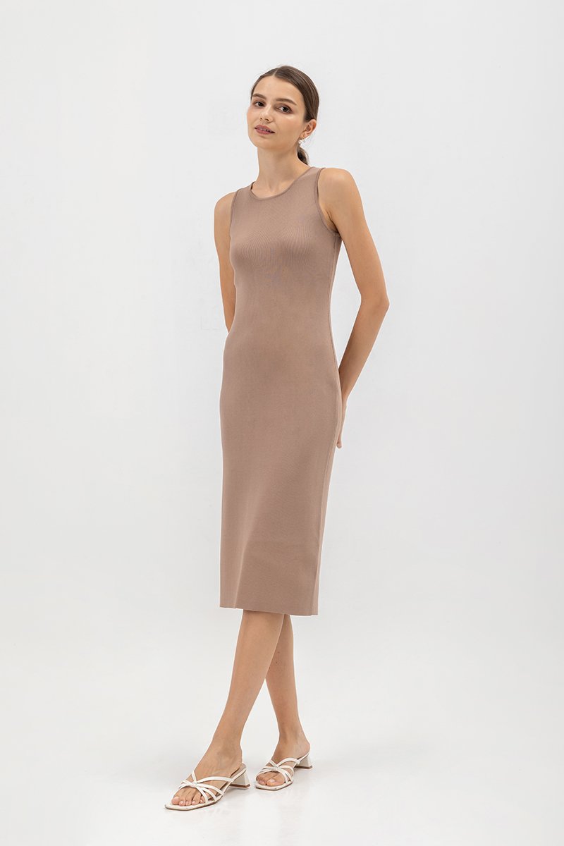 GENEVIE KNIT MIDI DRESS
