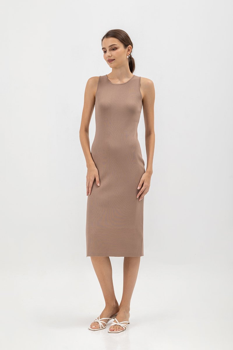 GENEVIE KNIT MIDI DRESS
