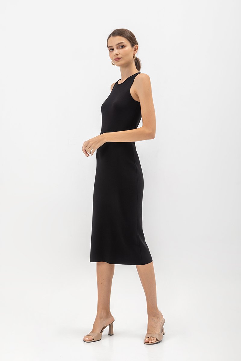 GENEVIE KNIT MIDI DRESS