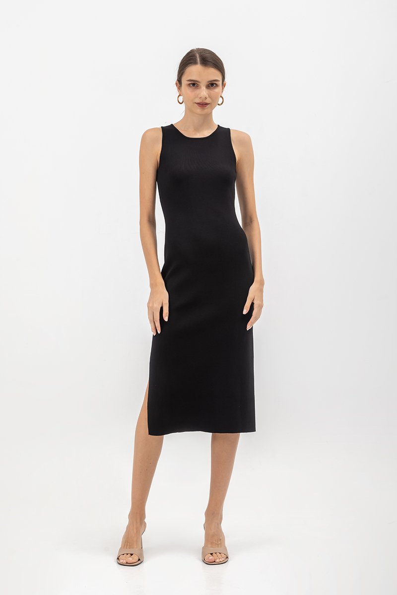 GENEVIE KNIT MIDI DRESS