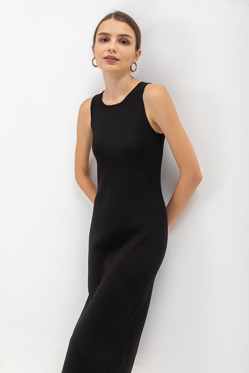 GENEVIE KNIT MIDI DRESS