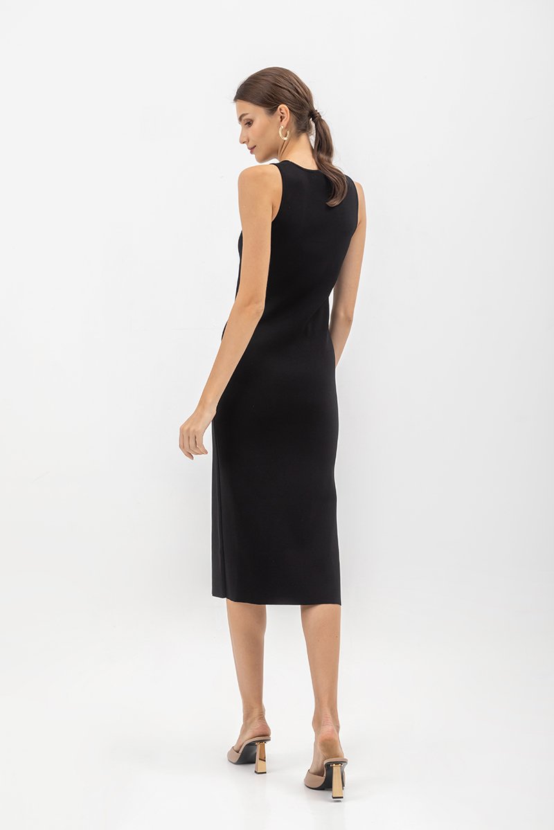 GENEVIE KNIT MIDI DRESS