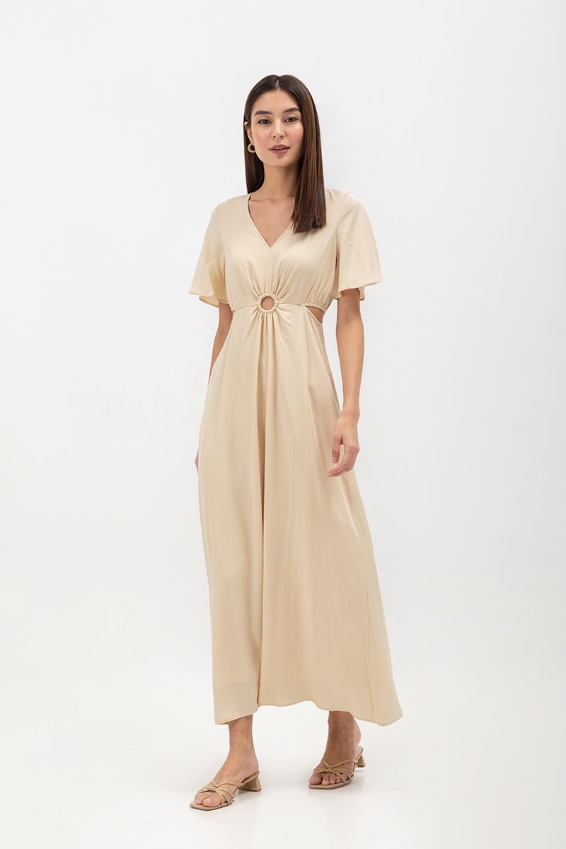 KIRAA TENCEL CUT OUT MAXI DRESS