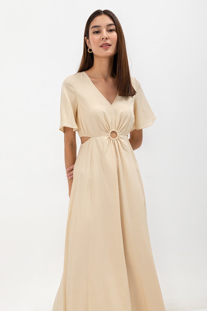 KIRAA TENCEL CUT OUT MAXI DRESS