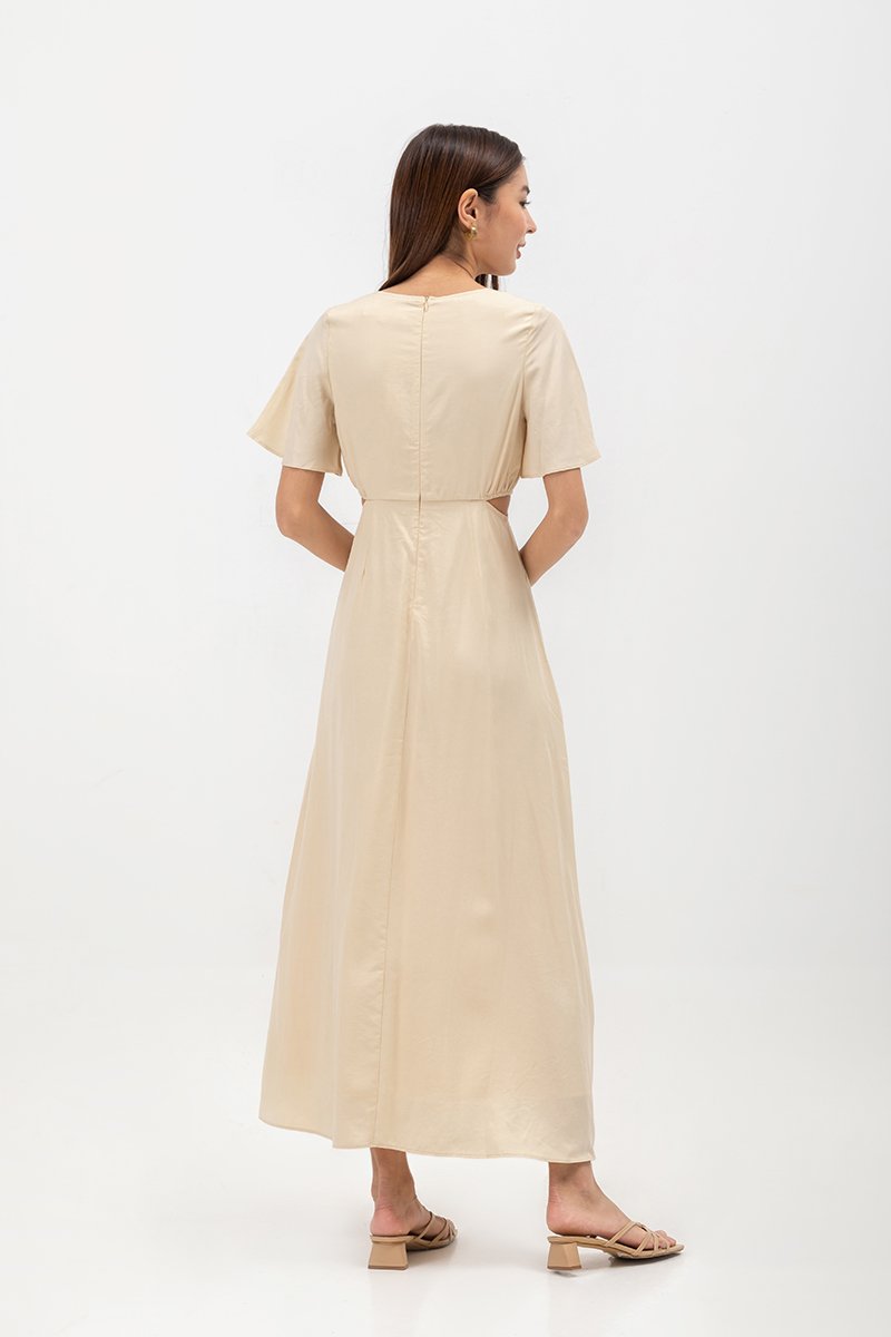 KIRAA TENCEL CUT OUT MAXI DRESS