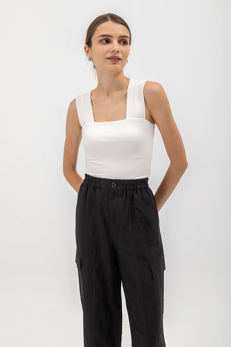 NIVA LINEN CARGO PANTS