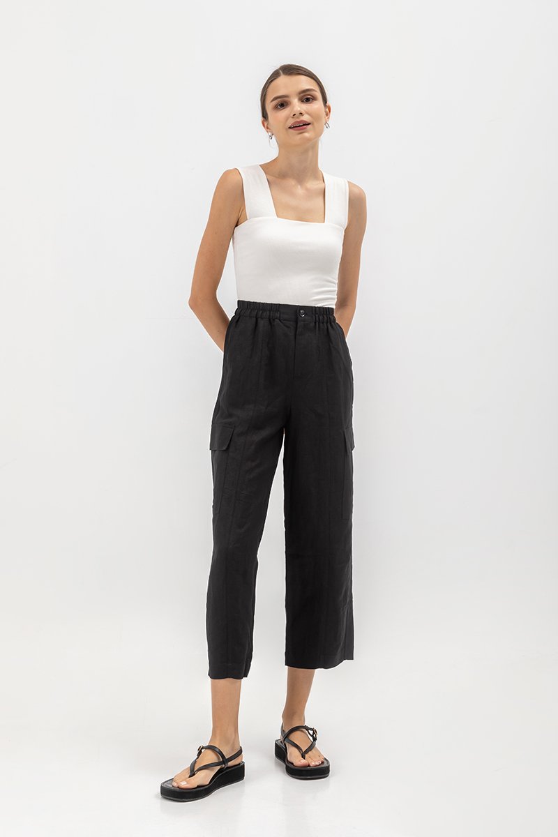 NIVA LINEN CARGO PANTS