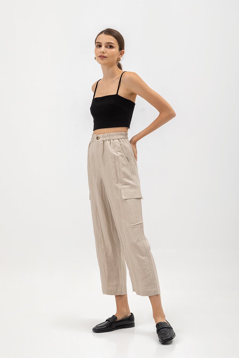 NIVA LINEN CARGO PANTS