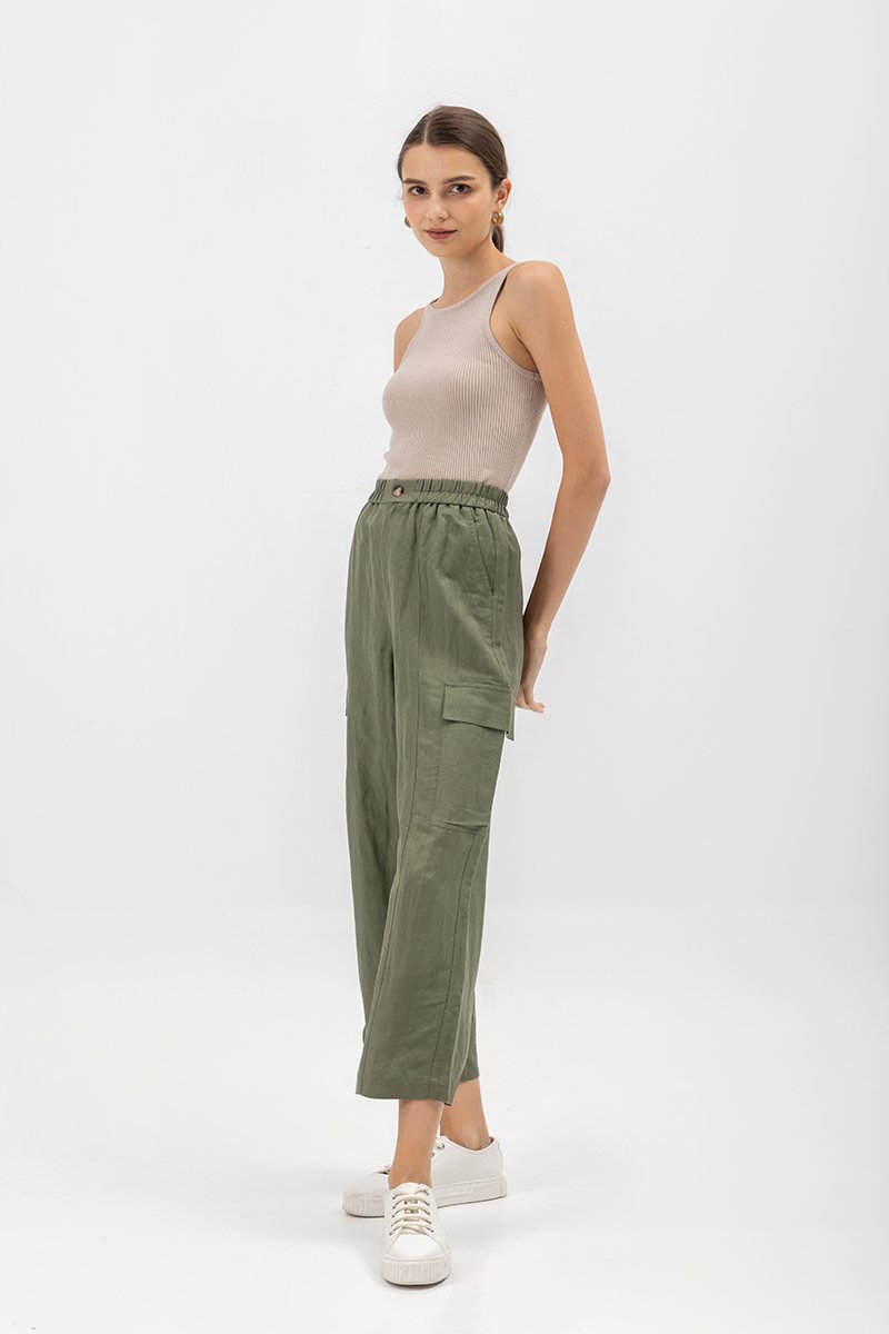 NIVA LINEN CARGO PANTS