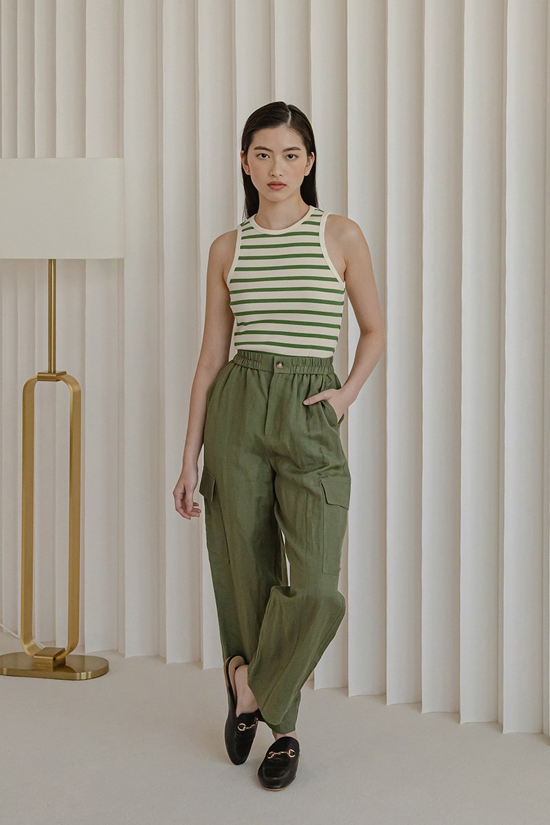 NIVA LINEN CARGO PANTS