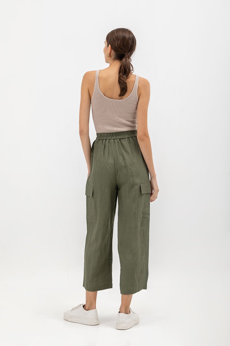 NIVA LINEN CARGO PANTS