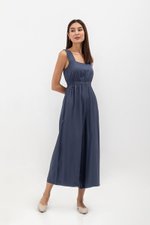 TYRA TENCEL ELASTIC WAISTBAND JUMPSUIT  TYRA TENCEL ELASTIC WAISTBAND JUMPSUIT