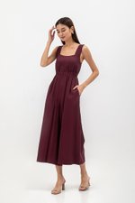 TYRA TENCEL ELASTIC WAISTBAND JUMPSUIT  TYRA TENCEL ELASTIC WAISTBAND JUMPSUIT