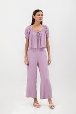 IRENE PUFF SLEEVE SMOCKED BABYDOLL TOP IRENE PUFF SLEEVE SMOCKED BABYDOLL TOP