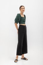 ROSALIA LINEN PATCH POCKET PANTS