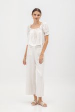 ROSALIA LINEN PATCH POCKET PANTS