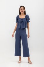 ROSALIA LINEN PATCH POCKET PANTS