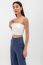 ROSALIA LINEN PATCH POCKET PANTS