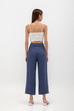 ROSALIA LINEN PATCH POCKET PANTS