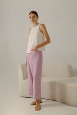ROSALIA LINEN PATCH POCKET PANTS