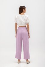 ROSALIA LINEN PATCH POCKET PANTS