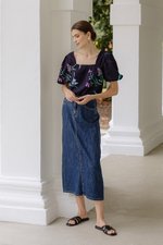 DEVIKA DENIM MIDI SKIRT DEVIKA DENIM MIDI SKIRT