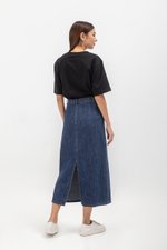DEVIKA DENIM MIDI SKIRT DEVIKA DENIM MIDI SKIRT