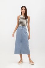 DEVIKA DENIM MIDI SKIRT DEVIKA DENIM MIDI SKIRT