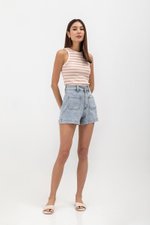 OLIVER PATCH POCKET DENIM SHORTS