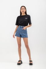 OLIVER PATCH POCKET DENIM SHORTS