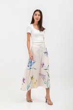 JOHARI FLORAL PRINT BIAS CUT MAXI SLIP SKIRT JOHARI FLORAL PRINT BIAS CUT MAXI SLIP SKIRT
