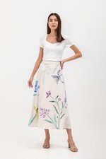 JOHARI FLORAL PRINT BIAS CUT MAXI SLIP SKIRT JOHARI FLORAL PRINT BIAS CUT MAXI SLIP SKIRT