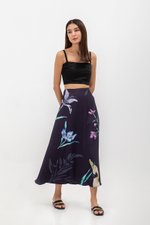 JOHARI FLORAL PRINT BIAS CUT MAXI SLIP SKIRT JOHARI FLORAL PRINT BIAS CUT MAXI SLIP SKIRT