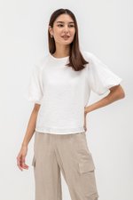 ILA RAGLAN PUFF SLEEVE TOP