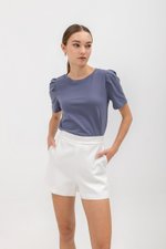 MELINA SLEEVE PLEAT JERSEY TOP MELINA SLEEVE PLEAT JERSEY TOP
