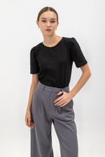 MELINA SLEEVE PLEAT JERSEY TOP MELINA SLEEVE PLEAT JERSEY TOP